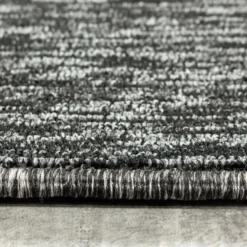 Nizza Effen Vloerkleed Laagpolig Uni Antraciet - 280x370 CM