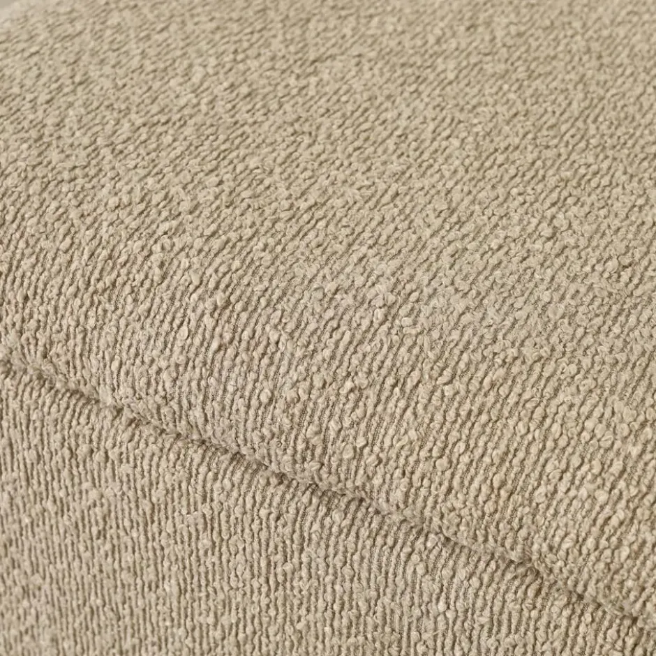 Nolon Juna bankje met opbergruimte bouclé taupe - 95 x 37 cm