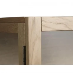 Nordic Home - Alrik eiken vitrinekast - 190 cm - naturel