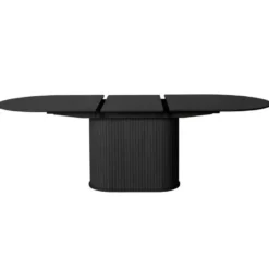 Nordic Home - Amie uitschuifbare eettafel 95x180-230 cm ovaal - zwart