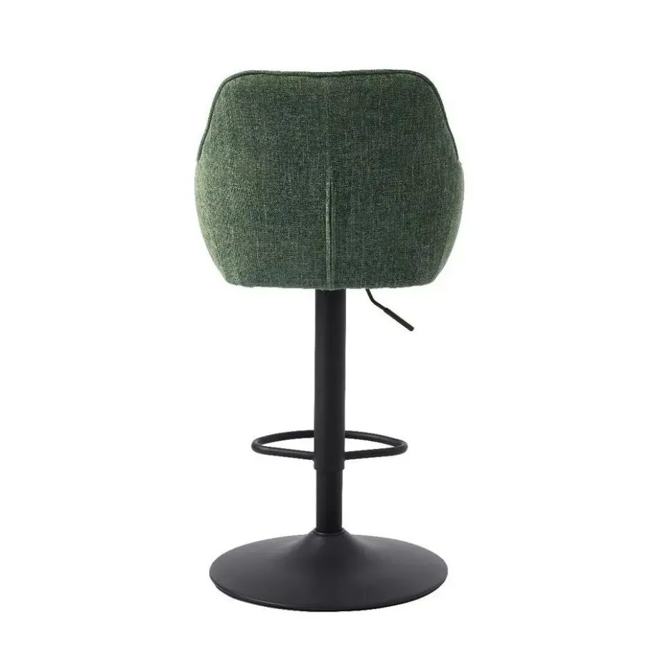 Nordic Home - Ellis verstelbare barstoel stof - groen