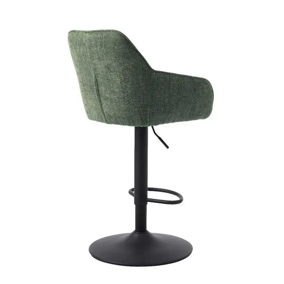 Nordic Home - Ellis verstelbare barstoel stof - groen