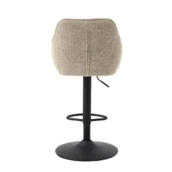 Nordic Home - Ellis verstelbare barstoel stof - beige
