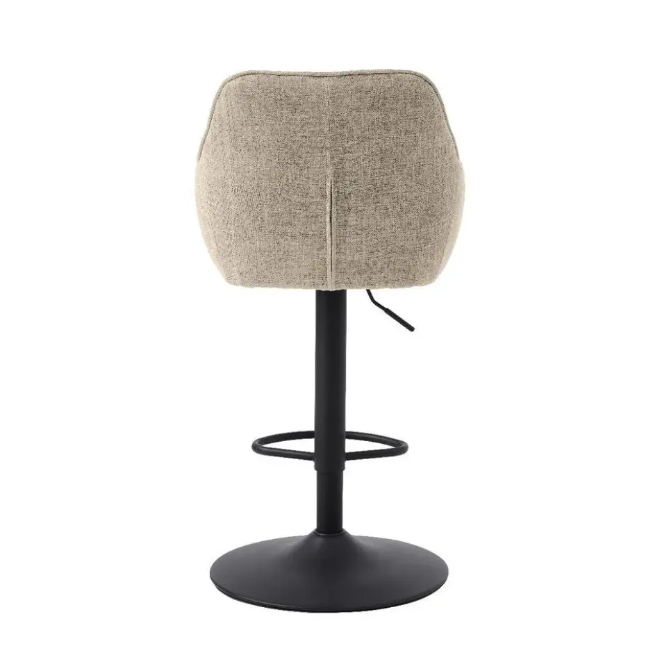Nordic Home - Ellis verstelbare barstoel stof - beige