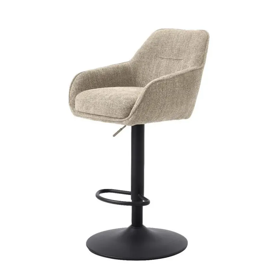 Nordic Home - Ellis verstelbare barstoel stof - beige