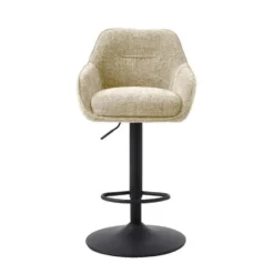 Nordic Home - Ellis verstelbare barstoel stof - beige