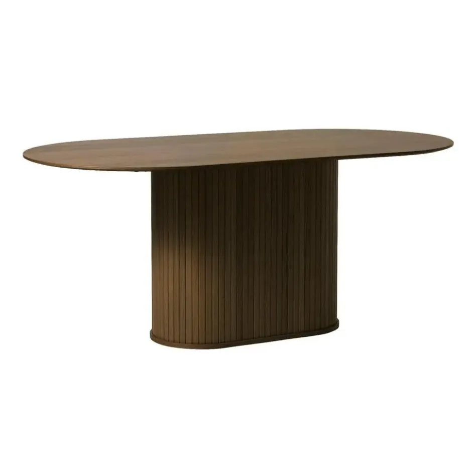 Nordic Home - Kelly ovale eettafel 95x180 cm - donkerbruin
