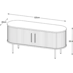 Nordic Home - Kelly tv-meubel 120 cm - zwart