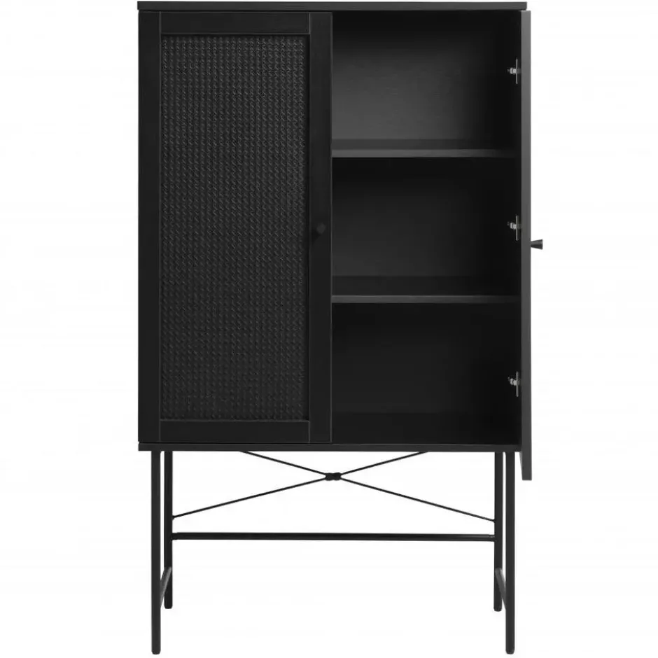 Nordic Home - Meya wandkast - zwart