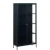Nordic Home - Ragnar vitrinekast - 190 cm - zwart