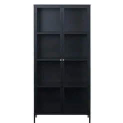Nordic Home - Ragnar vitrinekast - 190 cm - zwart