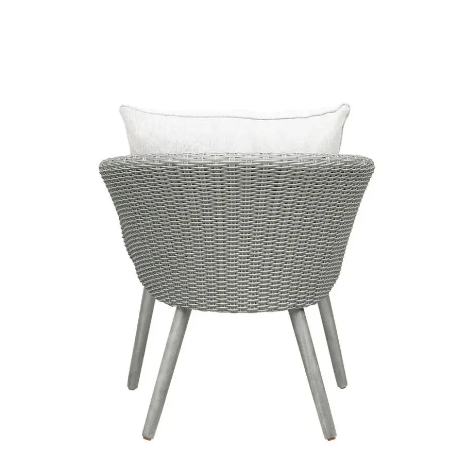Nordic Home - Seth bistro set wicker - grijs/hout