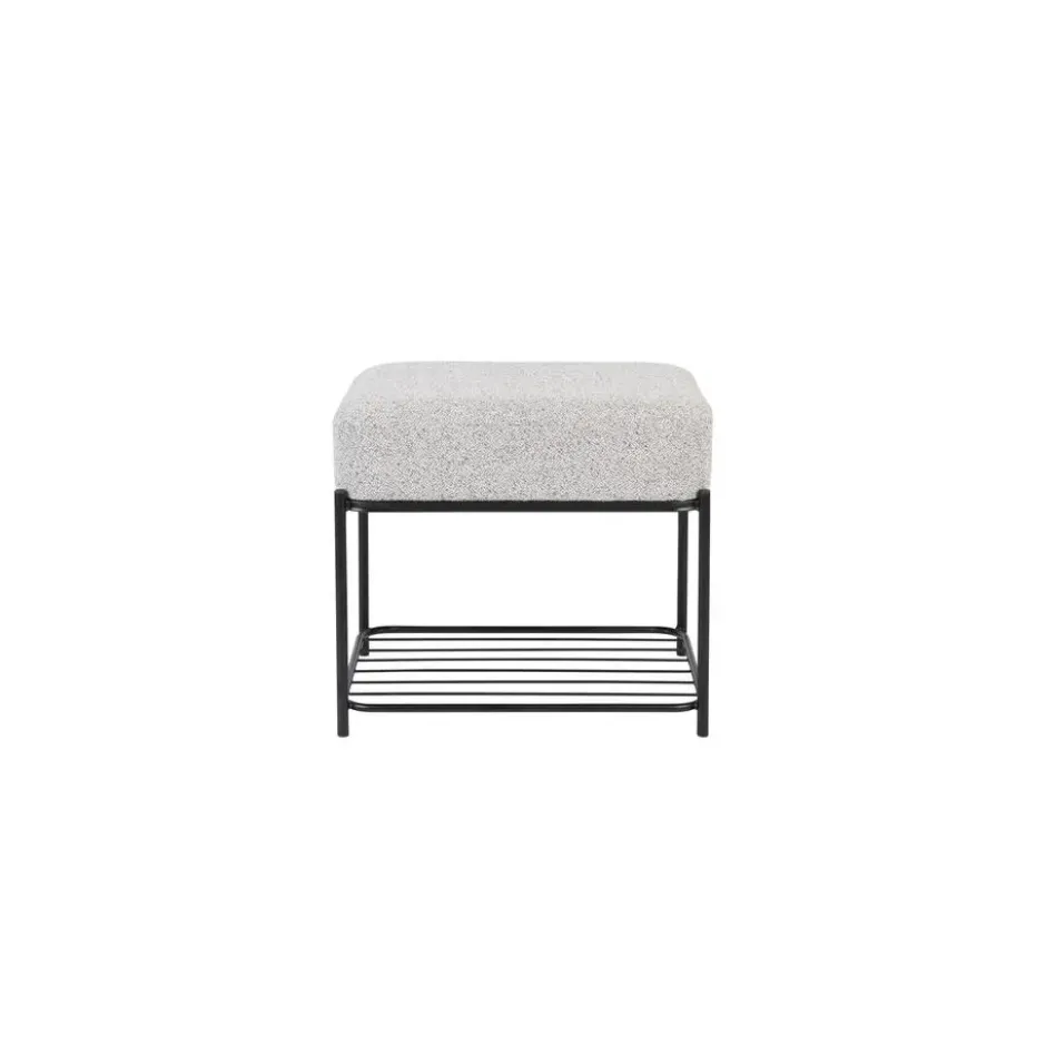 Novel Collection - Bankje Milou - Grijs - 50x35x45 cm