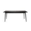 Novel Collection - Eetkamertafel Fabio - Zwart - 80x160x75 cm