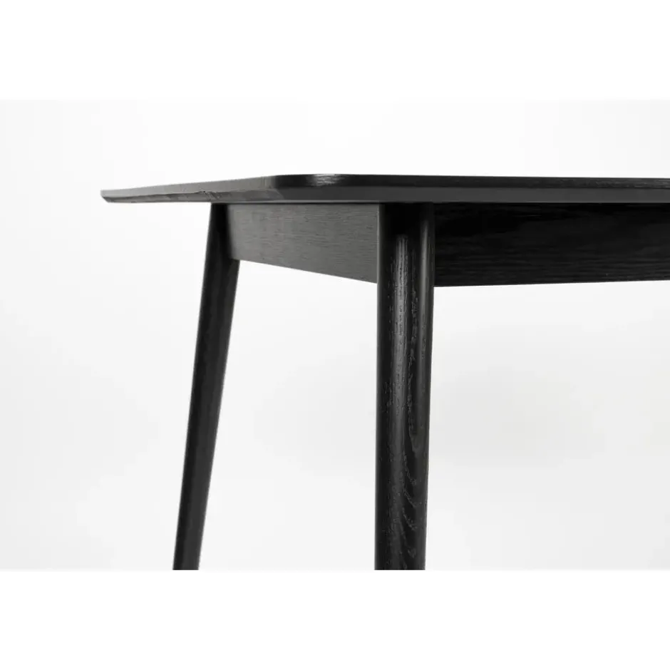 Novel Collection - Eetkamertafel Fabio - Zwart - 80x160x75 cm