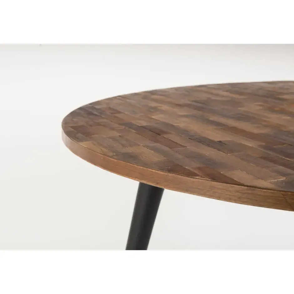 Novel Collection - Eetkamertafel Mo - Bruin - 110x110x76 cm