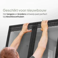 O'DADDY Deurgordijn Deluxe FIBER - Magnetisch Vliegengordijn 92x230 Zwart