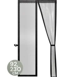 O'DADDY Deurgordijn Deluxe FIBER - Magnetisch Vliegengordijn 92x230 Zwart