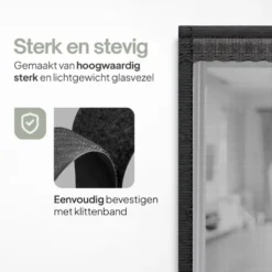 O'DADDY Deurgordijn Deluxe FIBER - Magnetisch Vliegengordijn 184x230 Zwart