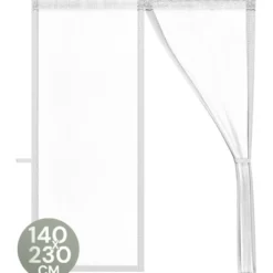 O'DADDY Deurgordijn Deluxe FIBER 140x230 - Magnetisch Vliegengordijn Wit