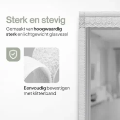 O'DADDY Deurgordijn Deluxe FIBER 92x220 - Magnetisch Vliegengordijn Wit
