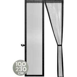 O'DADDY Deurgordijn Deluxe FIBER - Magnetisch Vliegengordijn 100x230 Zwart