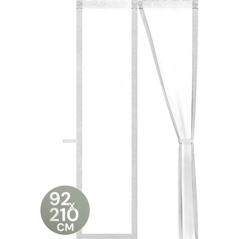 O'DADDY Deurgordijn Deluxe FIBER 92x210 - Magnetisch Vliegengordijn Wit