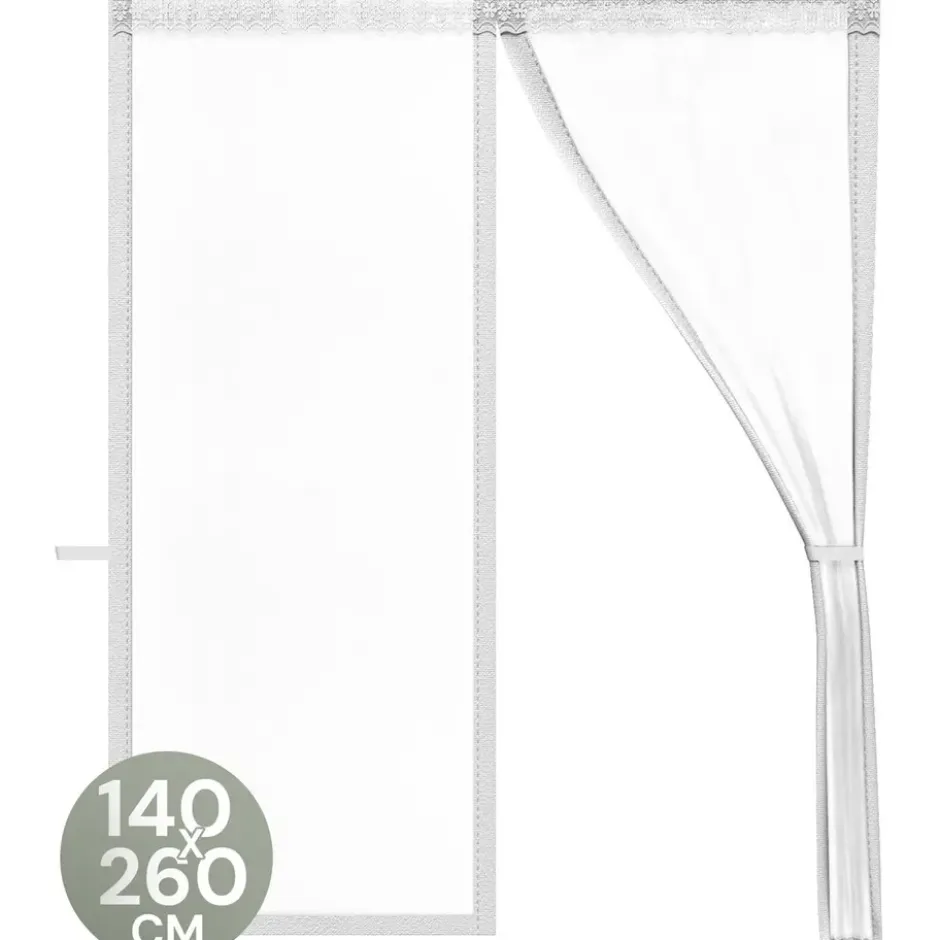 O'DADDY Deurgordijn Deluxe FIBER 140x260 - Magnetisch Vliegengordijn Wit