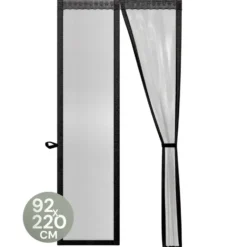 O'DADDY Deurgordijn Deluxe FIBER - Magnetisch Vliegengordijn 92x220 Zwart