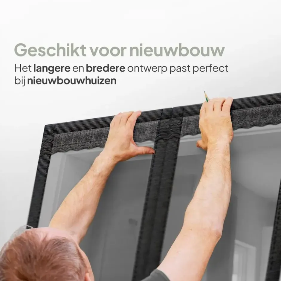 O'DADDY Deurgordijn Deluxe FIBER - Magnetisch Vliegengordijn 150x230 Zwart