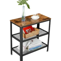 O'DADDY Industriële Wandtafel - Rustiek Bruin - 60x30x60 cm