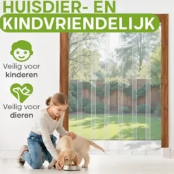 O'DADDY Lamellenhor deurhor – 184 x 260 cm – glasvezel – wit