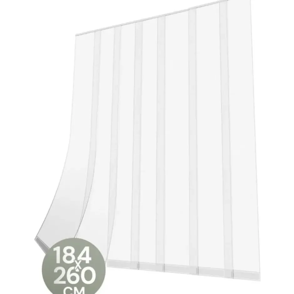 O'DADDY Lamellenhor deurhor – 184 x 260 cm – glasvezel – wit
