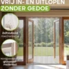 O'DADDY Lamellenhor deur – 150 x 260 cm – wit – glasvezel