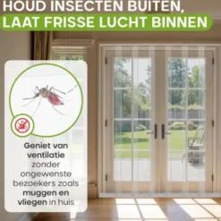 O'DADDY Lamellenhor deur – 150 x 260 cm – wit – glasvezel