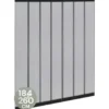 O'DADDY lamellenhor vliegengordijn – 184 x 260 cm – glasvezel – zwart