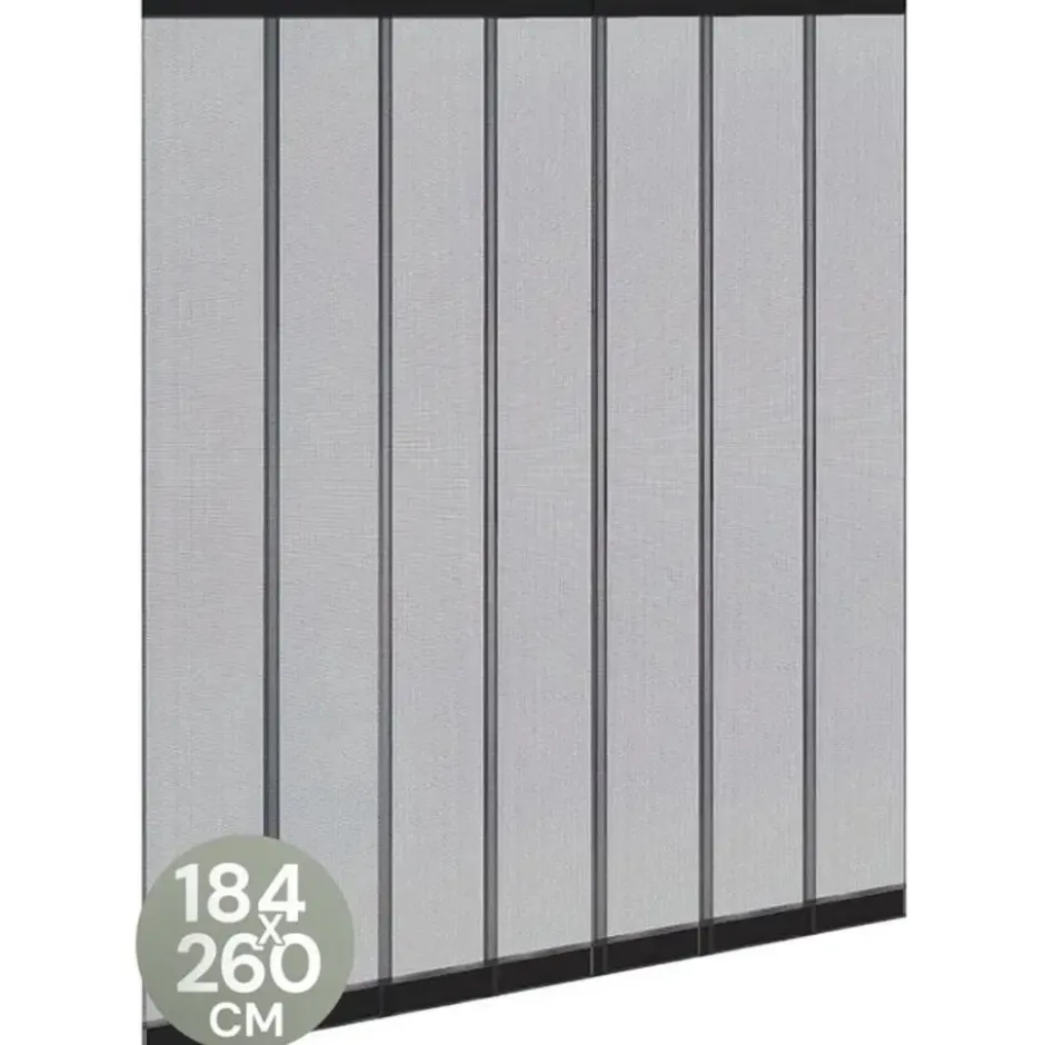 O'DADDY lamellenhor vliegengordijn – 184 x 260 cm – glasvezel – zwart