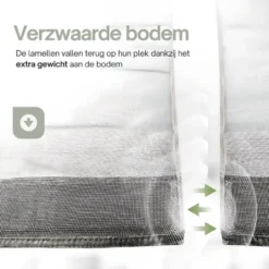 O'DADDY Lamellenhor - 100x260 cm - Deurgordijn zwart
