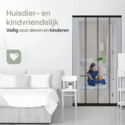 O'DADDY Lamellenhor - 100x260 cm - Deurgordijn zwart