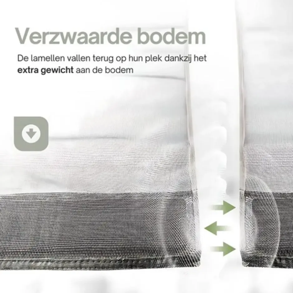 O'DADDY Lamellenhor 150x260 - Deurgordijn - zwart