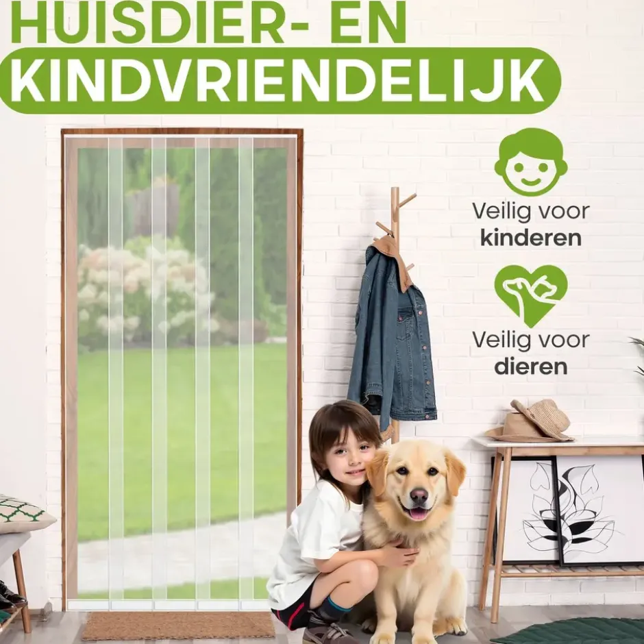 O'DADDY Lamellenhor 150x260 - Deurgordijn - wit