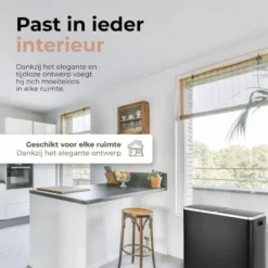 O’DADDY Prullenbak 60L - 2 Vakken - Voetbediening - Soft-Close - Zwart