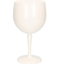 Onbreekbaar gin tonic glas - wit - kunststof - 40 cl/400 ml