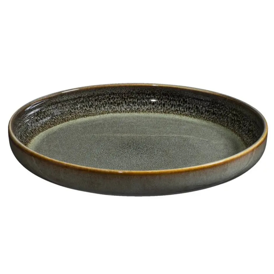 Ontbijtbord Emma - groen - stoneware - Ø22 cm
