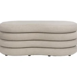 Opbergbank Fitero - beige - 41x106x43 cm