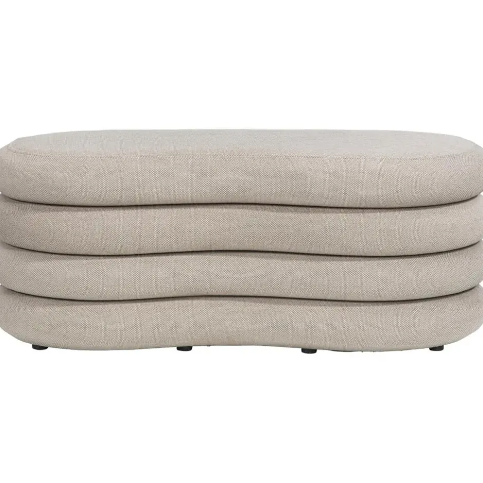 Opbergbank Fitero - beige - 41x106x43 cm