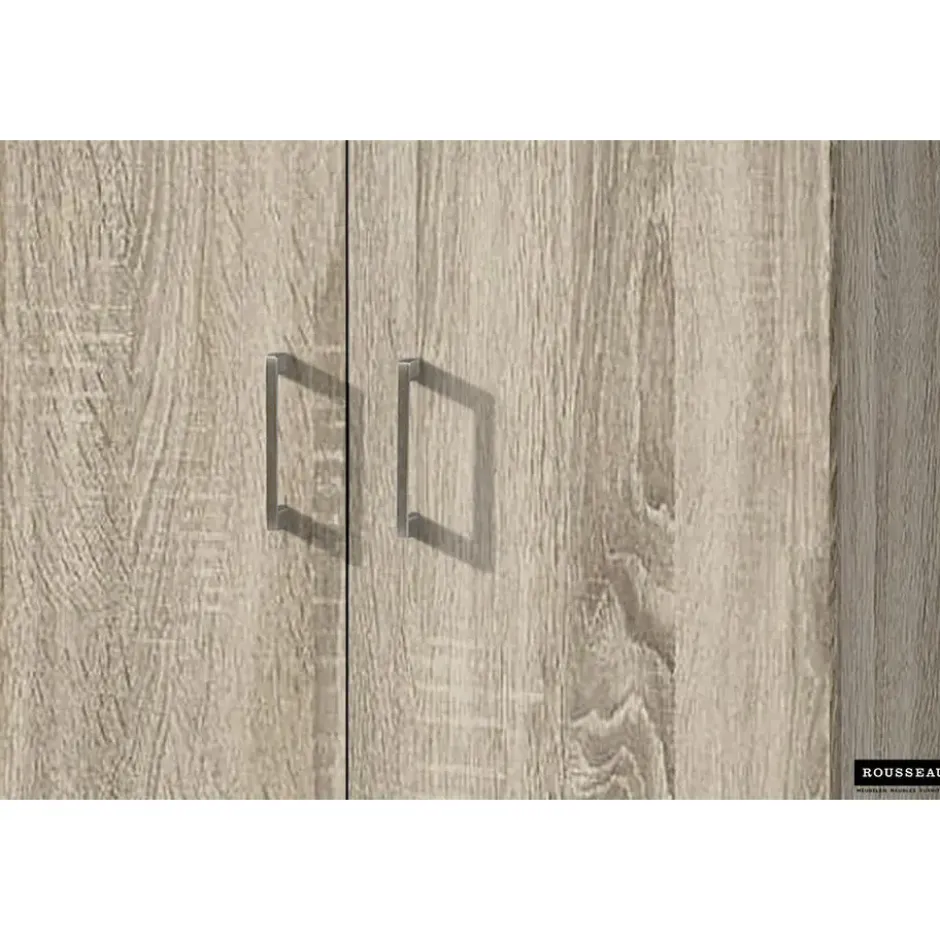 Opbergkast Ray 60cm met 2 deuren en 4 legplanken - sonoma eik