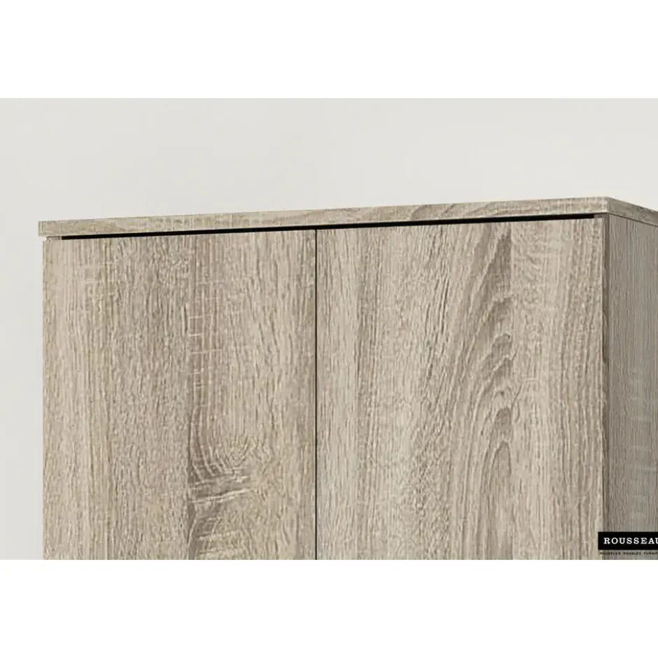 Opbergkast Ray 60cm met 2 deuren en 4 legplanken - sonoma eik
