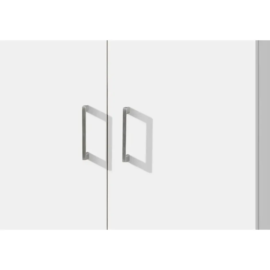 Opbergkast Ray 60cm met 2 deuren en 4 legplanken - wit