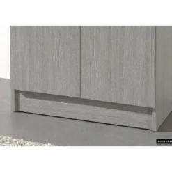 Opbergkast Ray 60cm met 2 deuren en 4 legplanken in grijze eik
